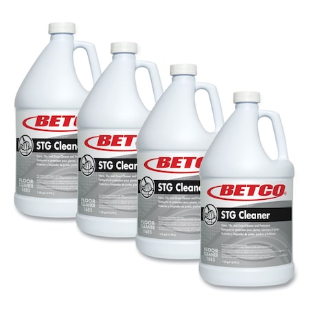 Betco Stone, Tile, Grout Cleaner and Protectant, Pleasant Scent, 1 gal Bottle, 4PK 16850400